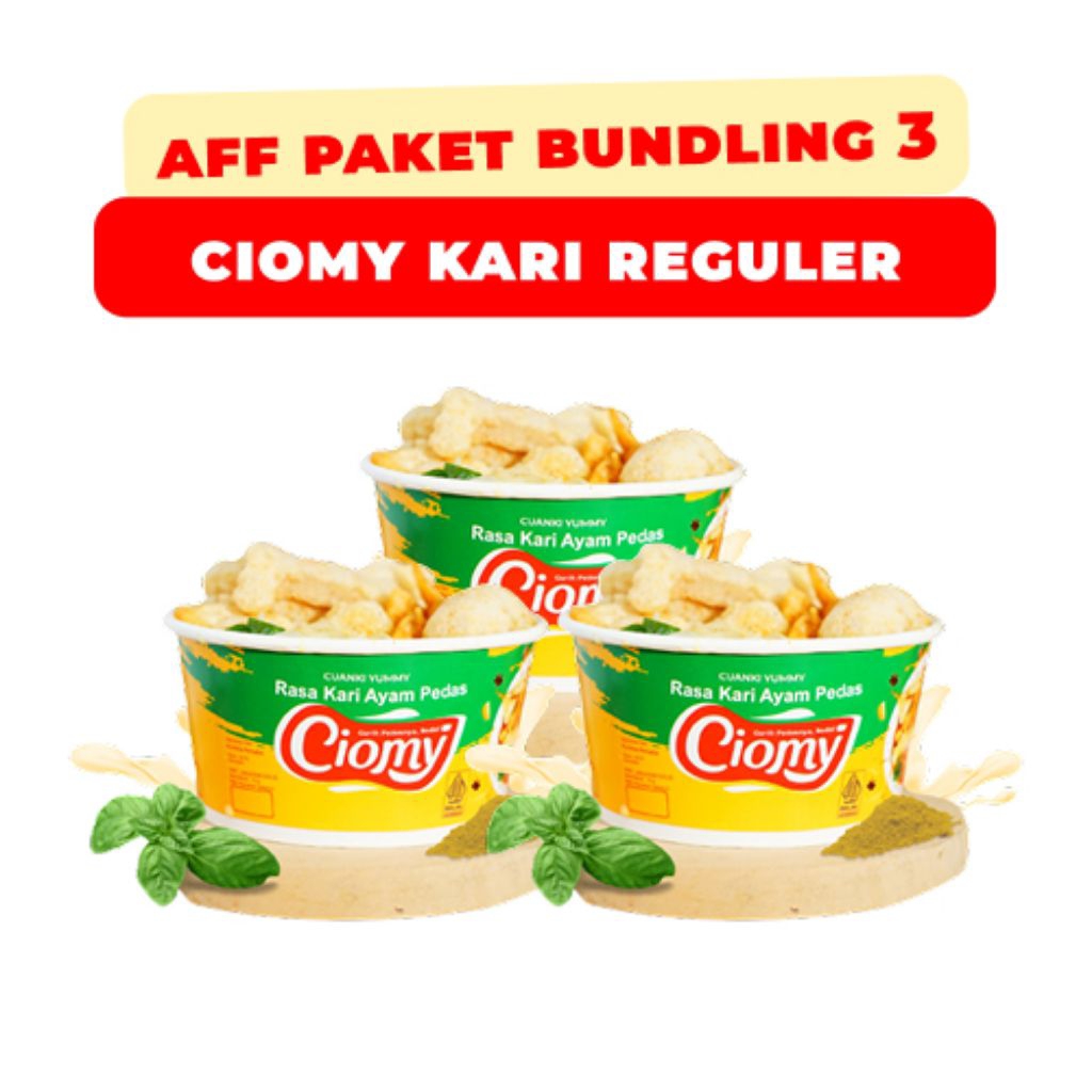 

Ciomy Cuanki Rasa Kari Ayam Kemasan 75gram Cup Instan Sahabat Traveling Halal