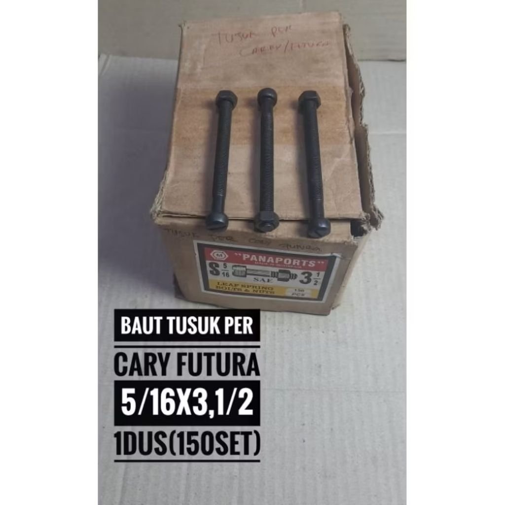 baut tusuk per mobil carry futura 5/16x3,1/2 kunci 12 paket (150set)