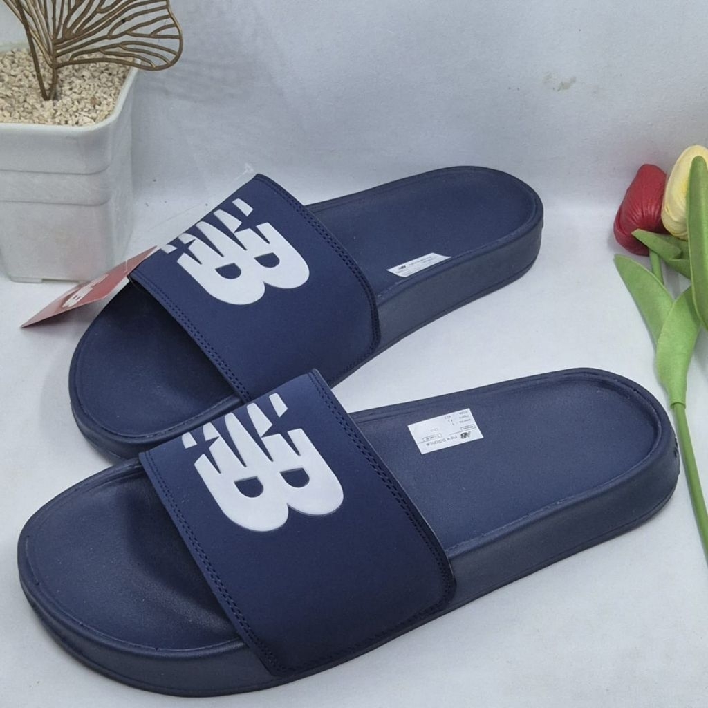 SANDAL NB 200 NAVY MENS SLIDES SANDALS ORIGINAL SANDAL KASUAL PRIA