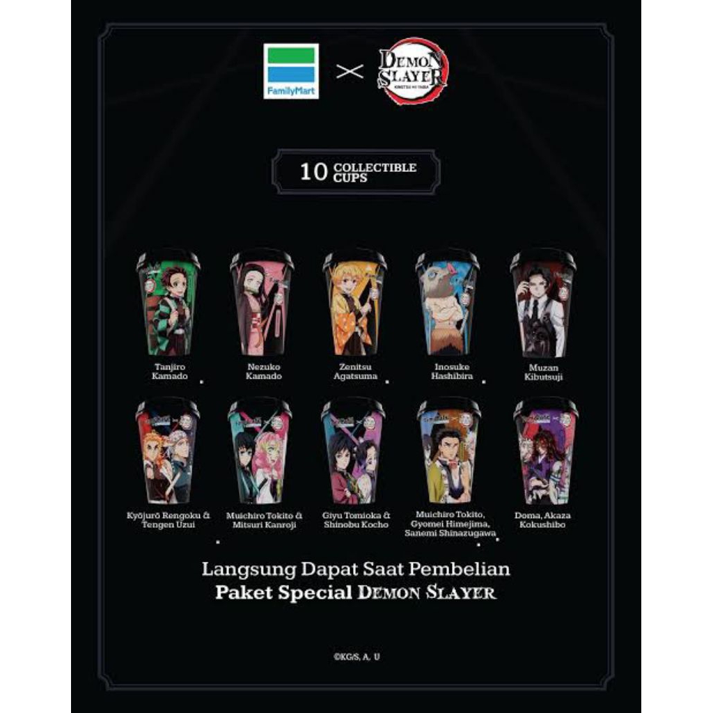 Cup Demon Slayer x Family Mart