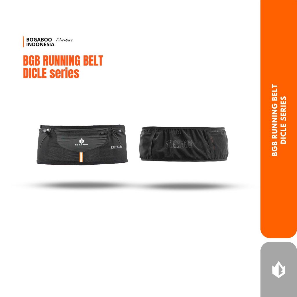 BOGABOO DICLE RUNNING BELT - Tas pinggang lari - waist running bag band lari anti goyang - tas pingg