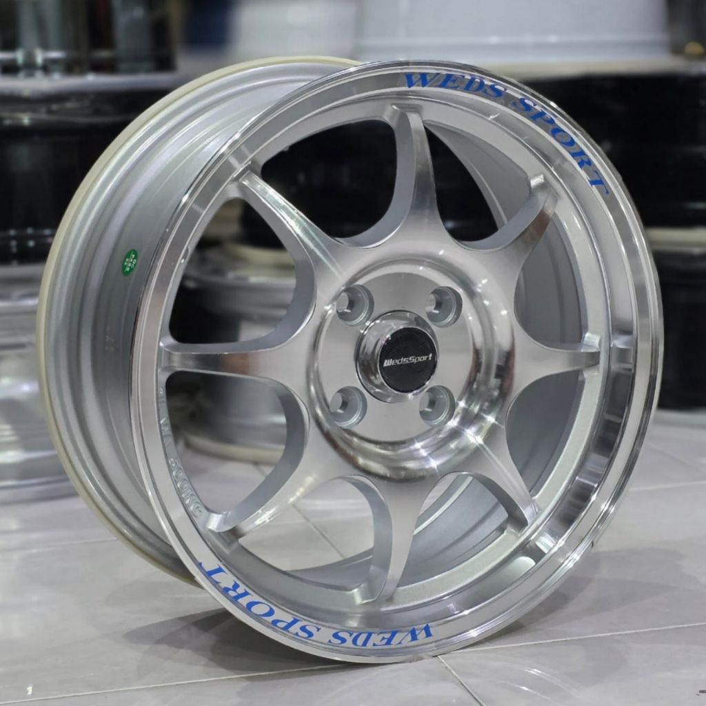 velg mobil WEDSSPORT TC05 R15 PCD 4X100 LEBAR 6,5 ET 42 velg racing ring 15 velg mobil r15 untuk vel