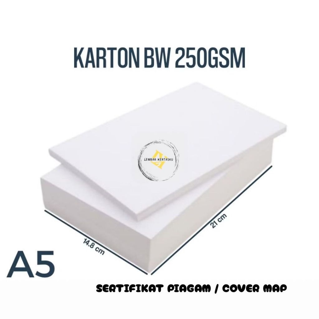 

Kertas BW 250gsm A5 isi 500 lembar / Kertas Karton BW
