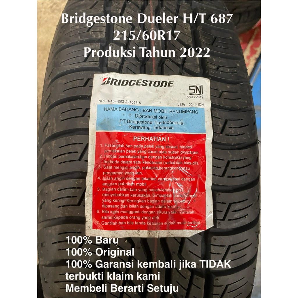 Ban Bridgestone dueler H/T 215/60 R17