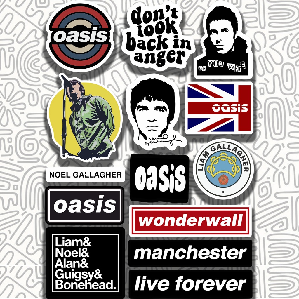 

Sticker Band Oasis Wonderwall || Stiker Aesthetic Band