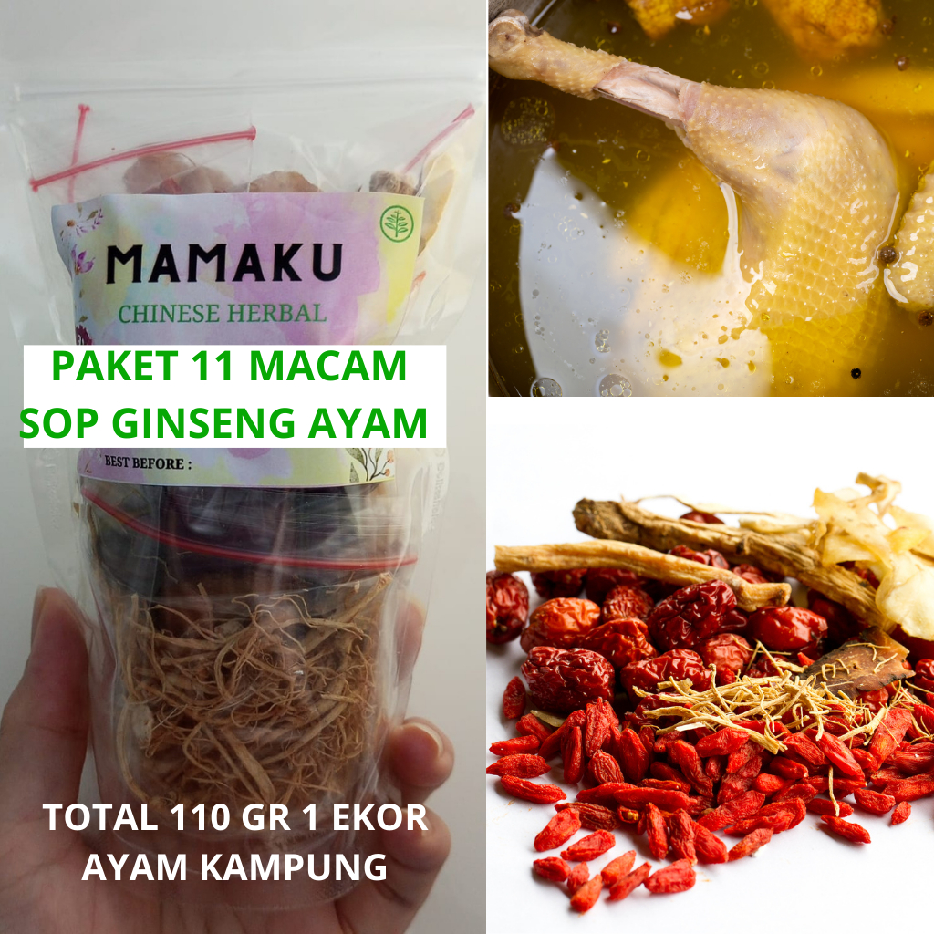 

Mamaku Sup Tim Ayam Ginseng 11 Macam Herbal 110 Gr Ciakpo / Herbal Chicken Ginseng Soup