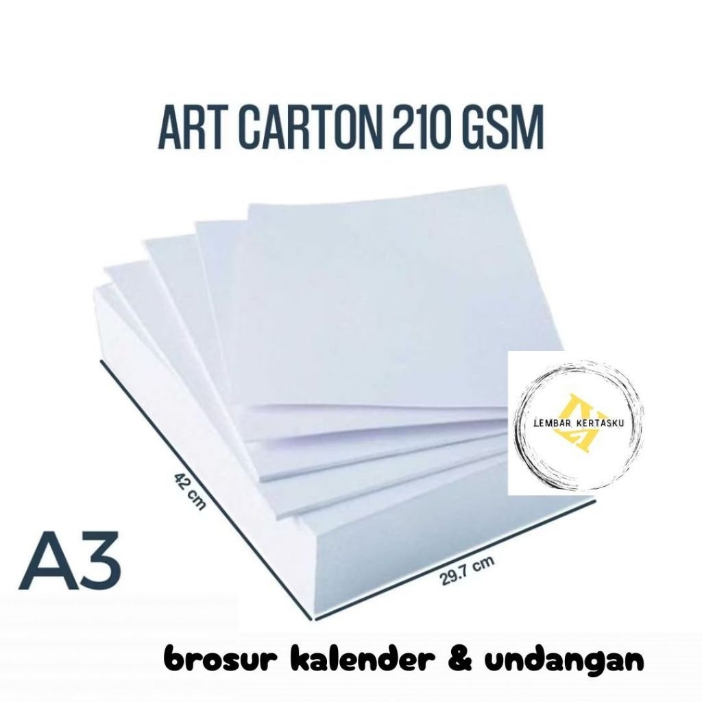 

Art Carton 210 gsm A3 isi 30 Lembar / Kertas Art Carton 210 Gsm A3