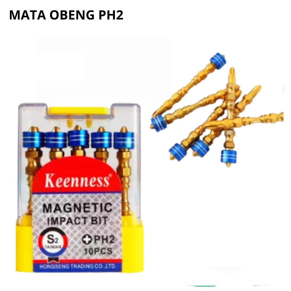 Mata Obeng PH2 Mata Bor Magnet Kepala Silang Baja Obeng Angin Bor Magnet 65MM