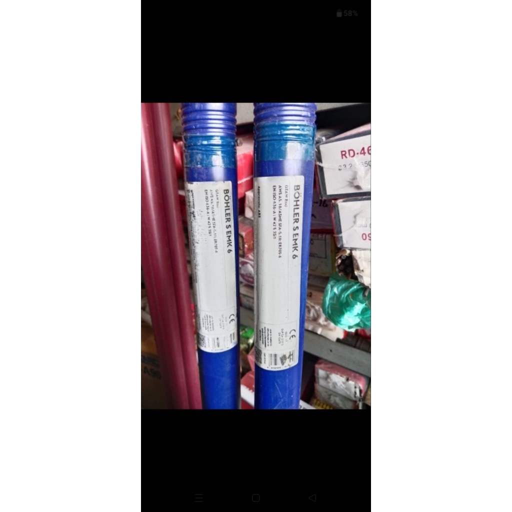 Kawat Las Argon TIG BOHLER AWS ER70S-6 Size.2.4MM