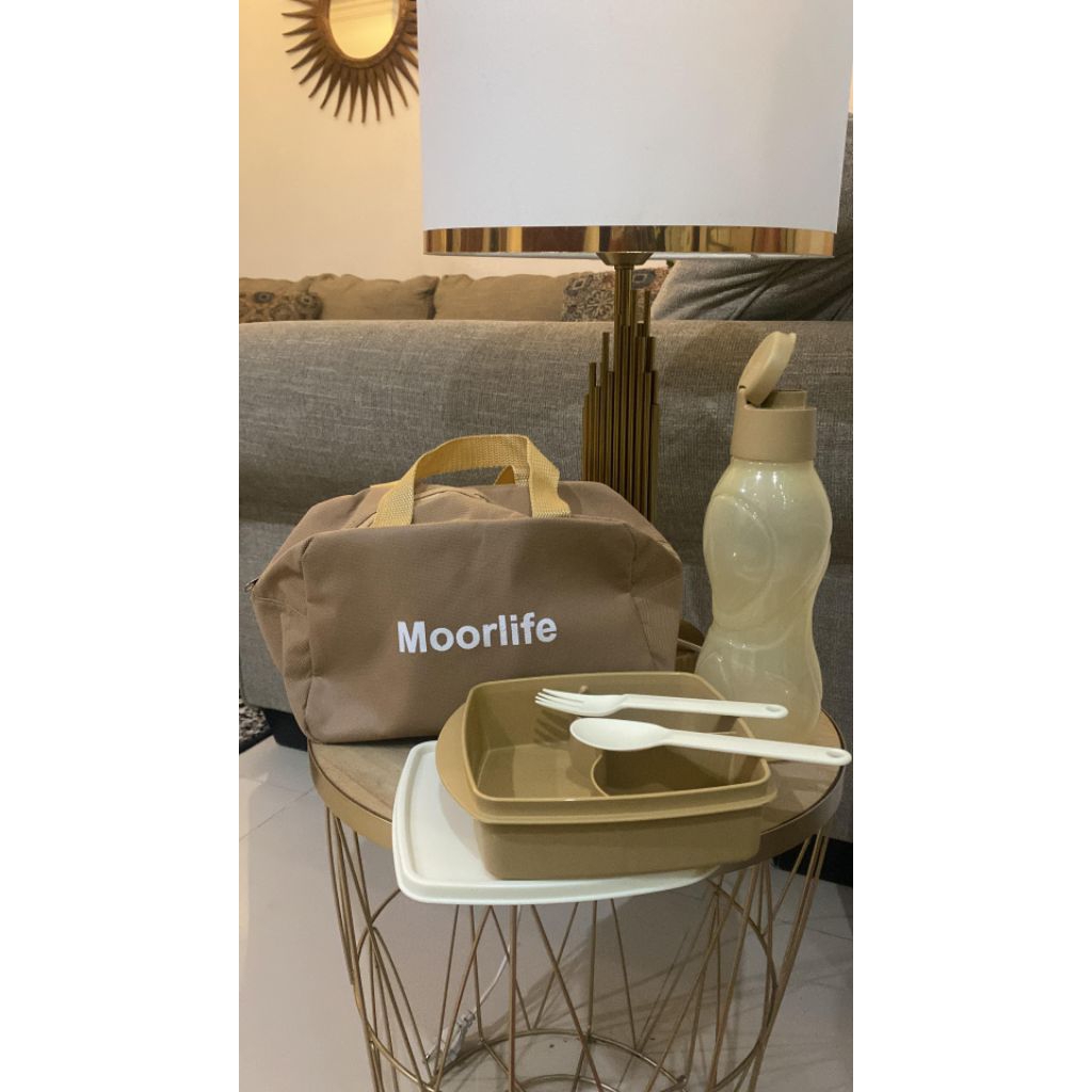 Bekal Set Moorlife tas & botol 800 ml