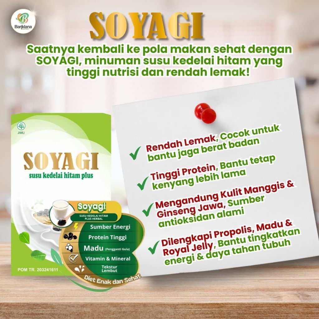 

SOYAGI ( Susu Kedelai Hitam Plus)