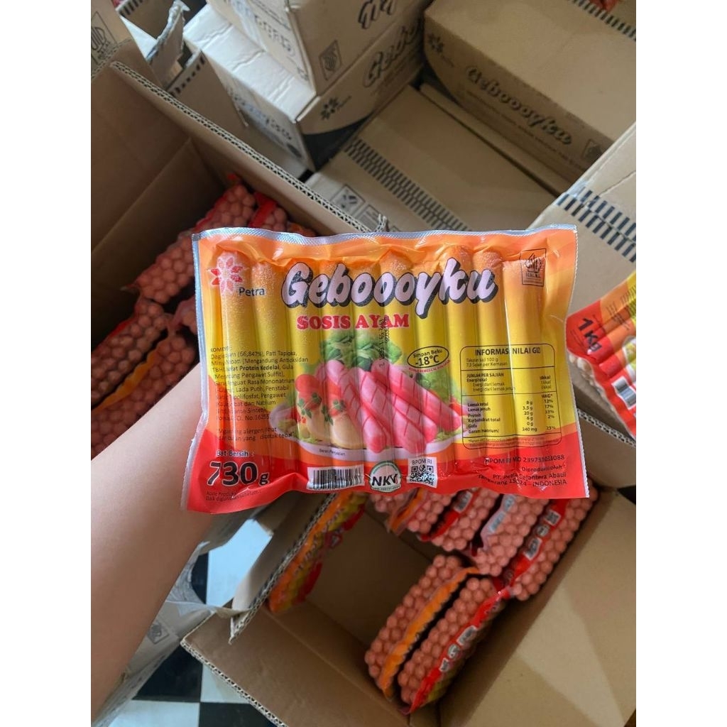 

Geboyku Sosis Ayam Merah 730gr