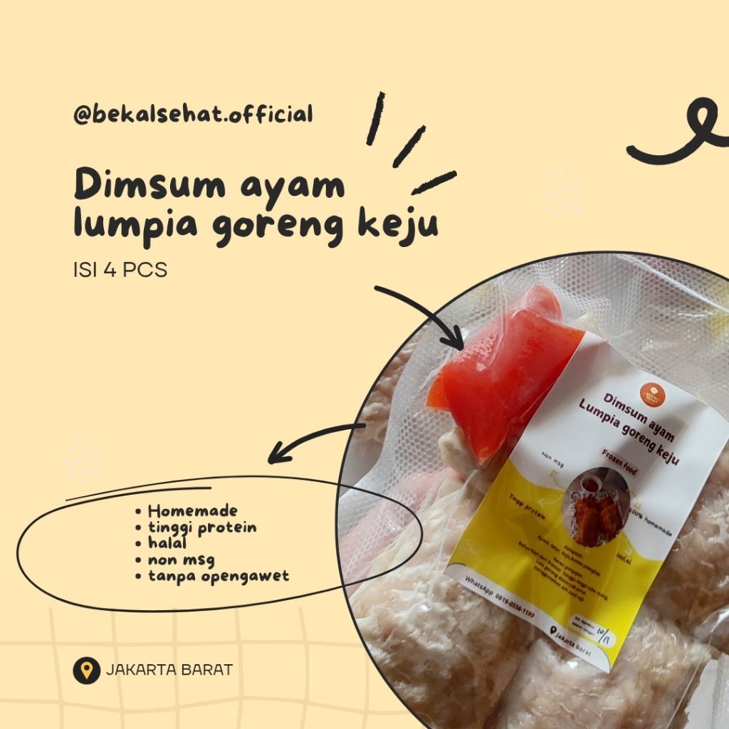 

dimsum ayam lumpia goreng keju frozen