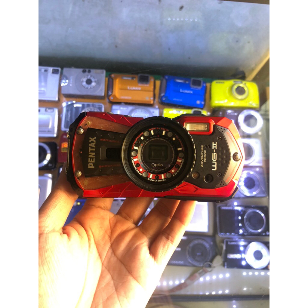 Kamera Digital Digicam Pentax Optio WG-2 16Mp Second-Bekas