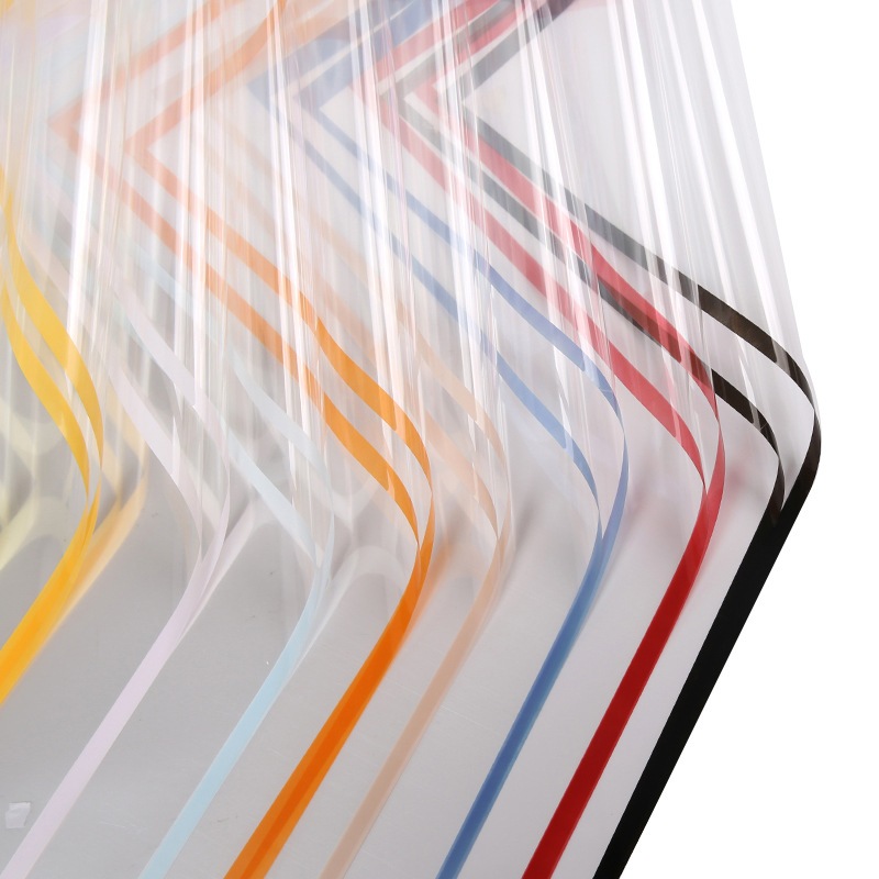 

20 LEMBAR Kertas Buket Bunga Transparan List Warna Flower Wrapping Waterproof KB6007