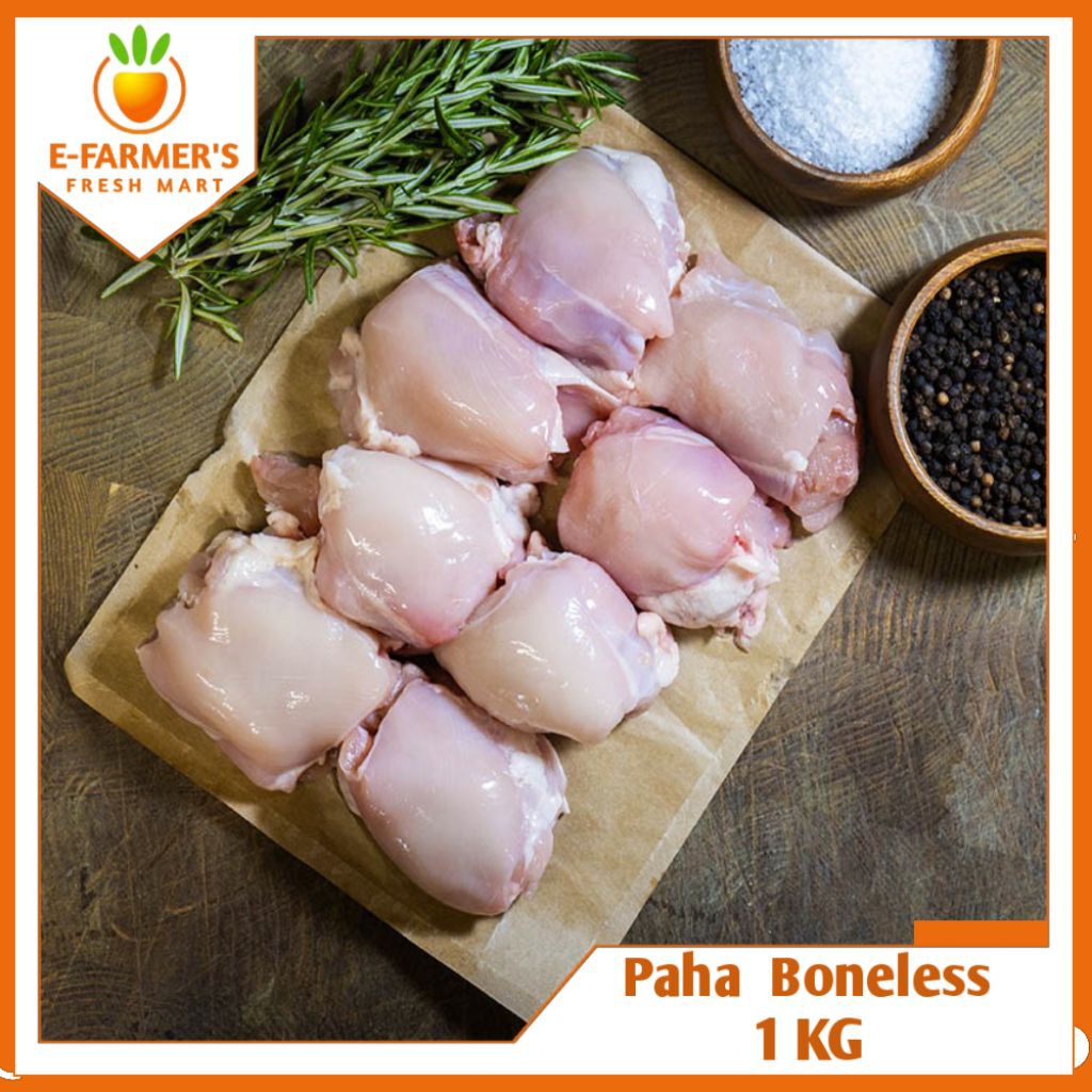 

Paha Ayam Fillet Boneless & Skinless 1KG Fresh /Frozen Termurah (Jakbar)