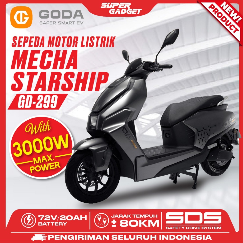 GODA 299 STARSHIP Sepeda Motor Listrik 72V 32Ah Garansi Resmi