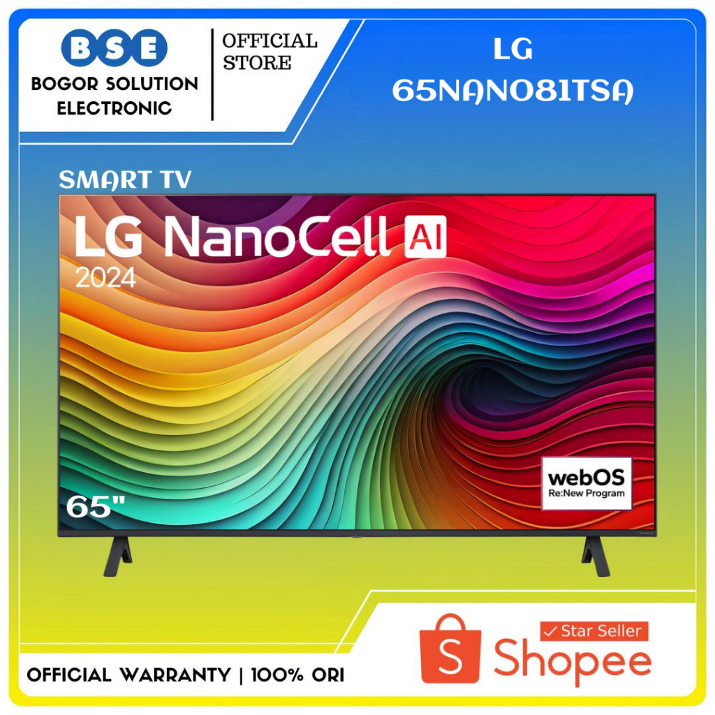 TV LG NanoCell 65 Inch LG 65NANO81TSA 4K HDR Smart TV LG NANO81 65 Inch 65NANO81 - 65NANO81TSA