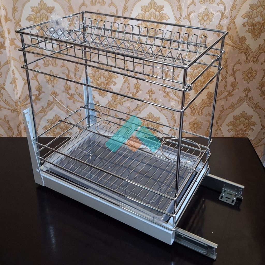 Rak piring glorys + rel rak piring kitchen set