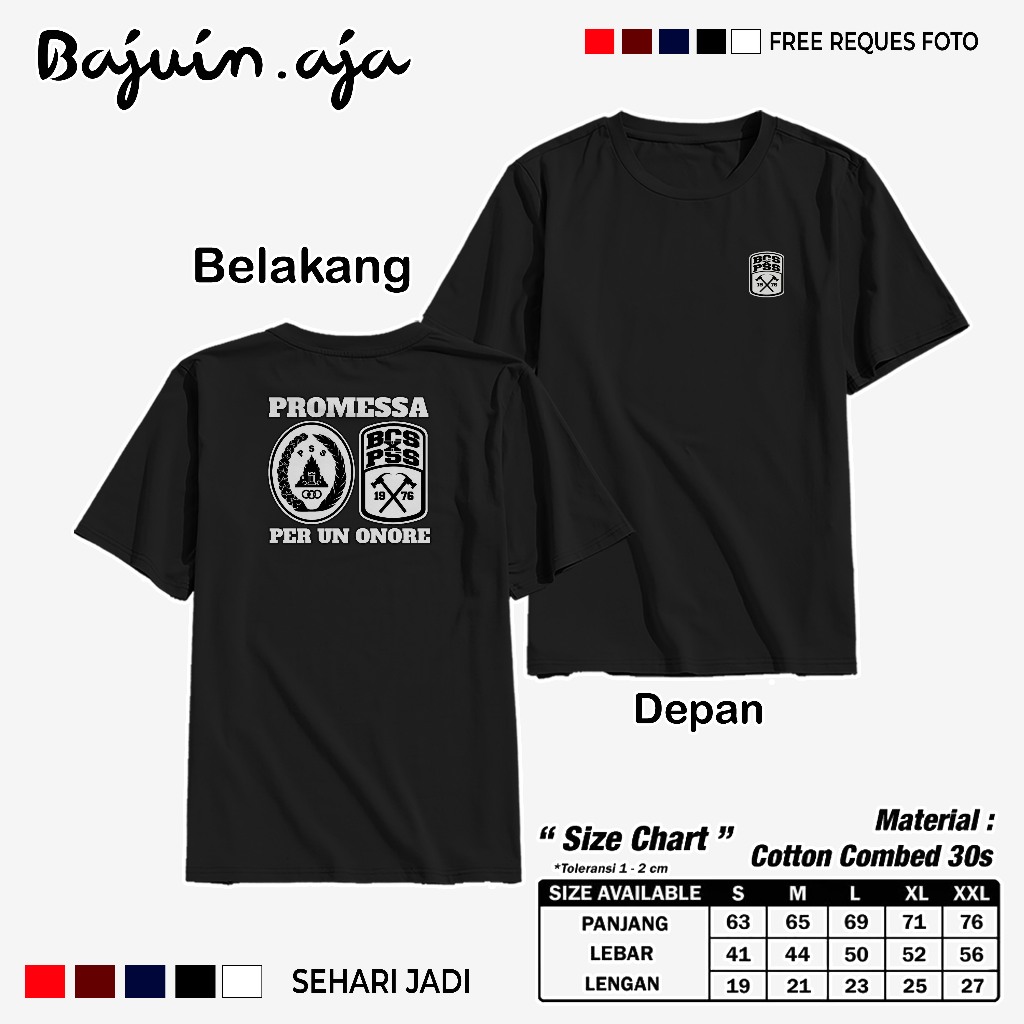 Kaos Supporter PSS SLEMAN "BRIGATA CURVASUD PSS SLEMAN"