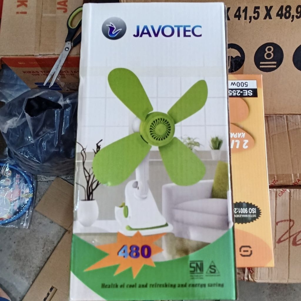 Kipas Angin Jepit/Duduk Javotec 480/Kipas