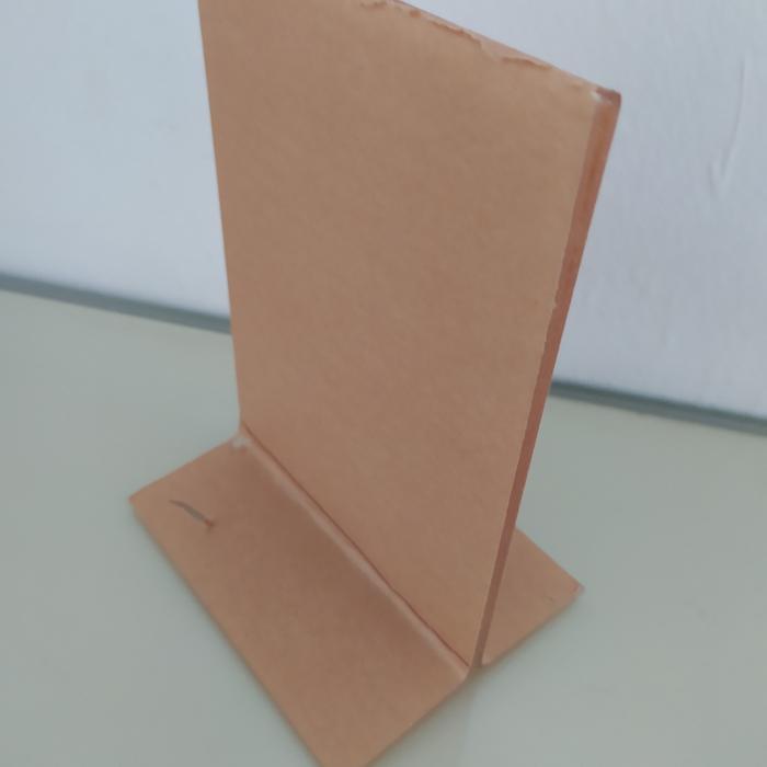 

Tent Holder / Card / T / Papan Nomor Meja Akrilik 2 sisi A6 - 2mm