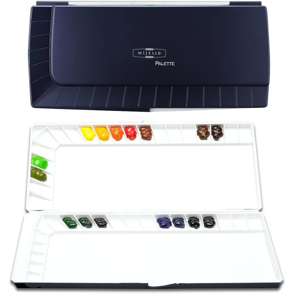 Mijello Silvernano Watercolor Palette 40 Wells MWP-3040