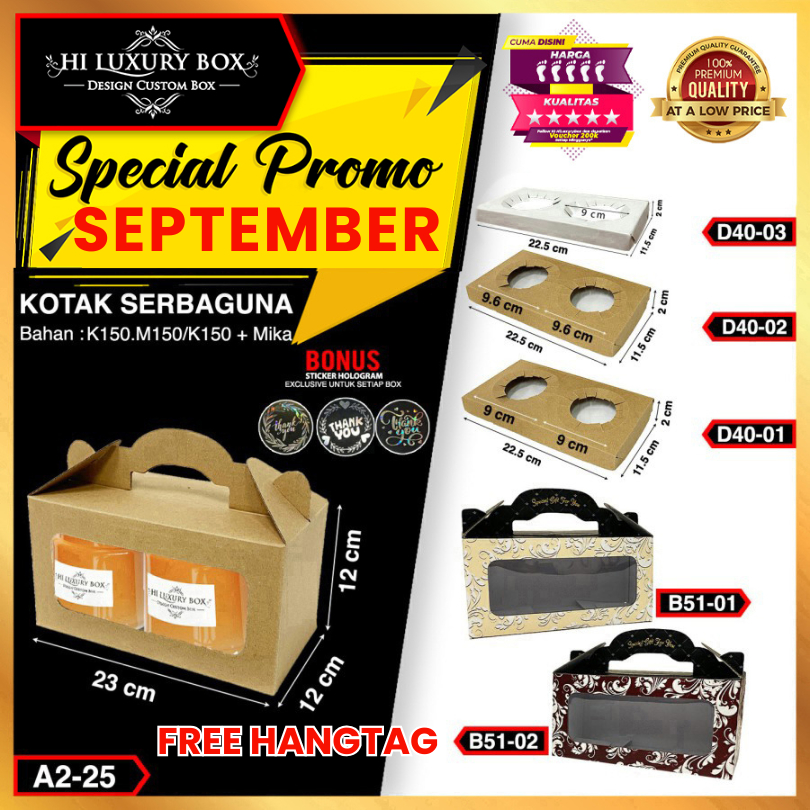 

Kotak Kue|Cake Box|Kotak Kue Mika|Dus Kue|Packaging|23x12x12|A2-25