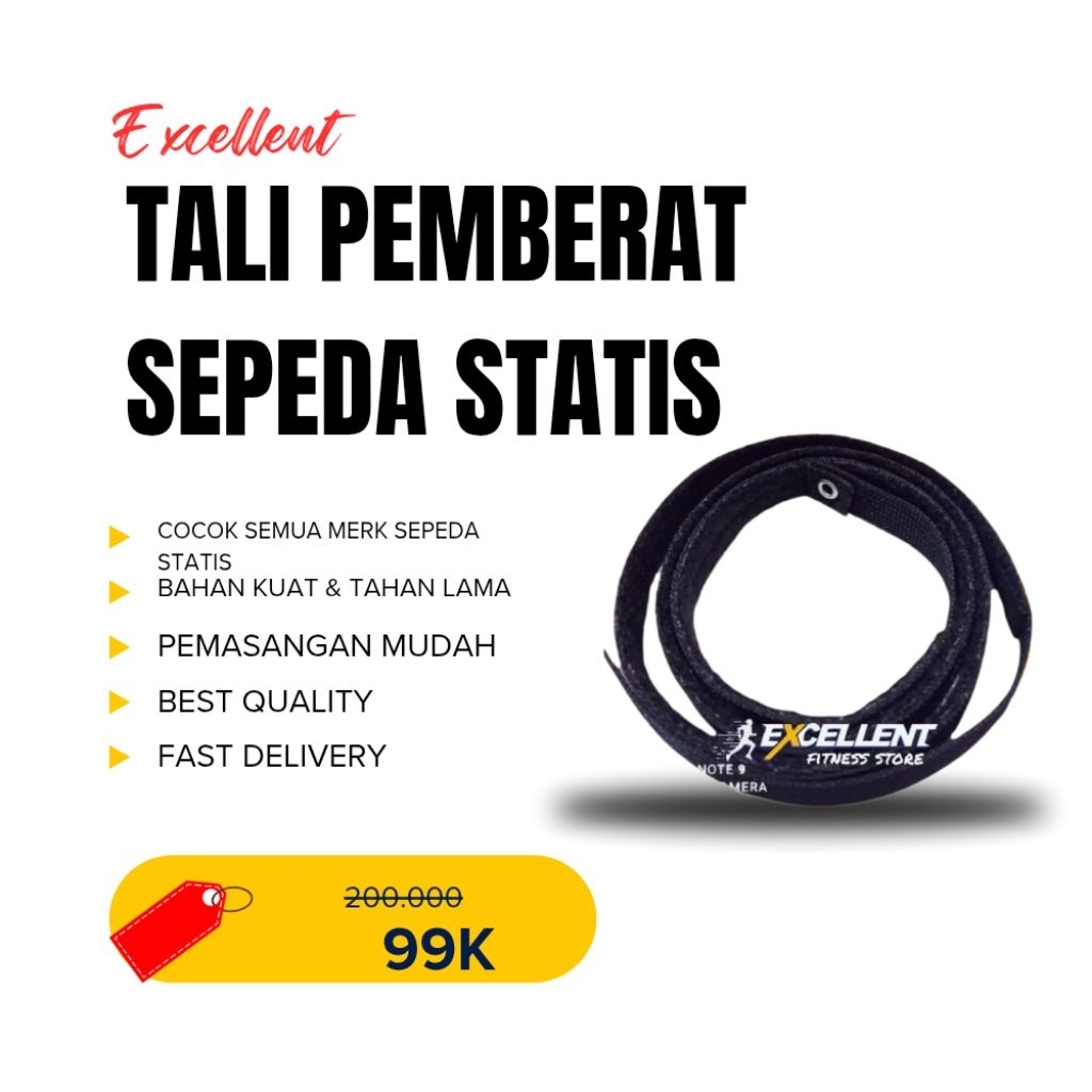 Sparepart Tali Pemberat Sepeda Statis Sepedah Platinum Bike Speeds Total Fitnes Twen Ring  Sparepart