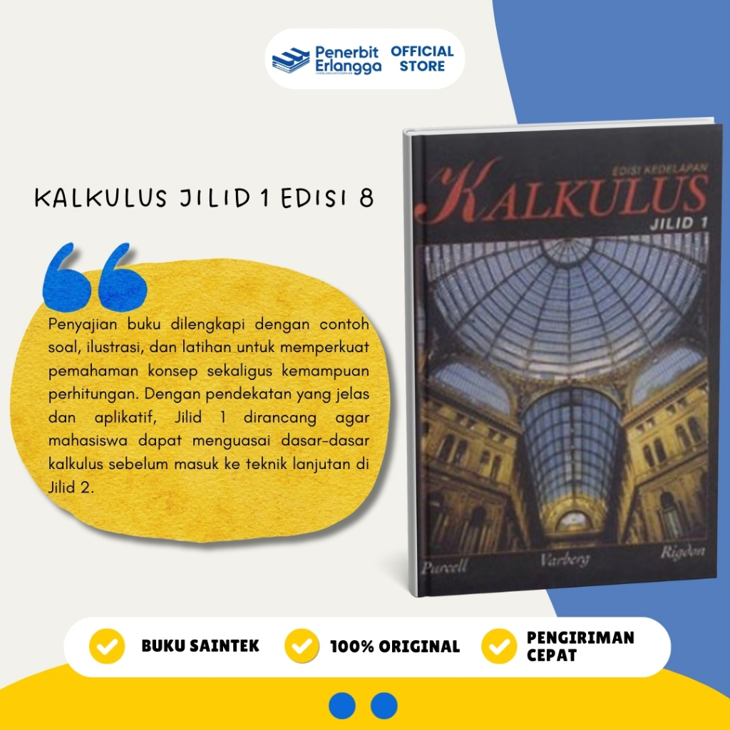 [Erlangga Official] Kalkulus Jilid 1 Edisi 8 - Purcell