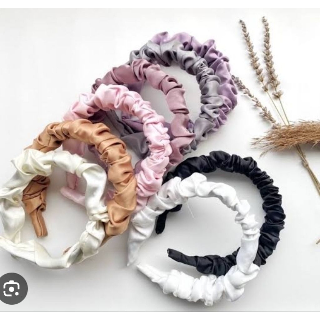 NB[1LUSIN] Bando Nagita Slavina /Bandana Bondu Scrunchie / bando ruffle Korea / bando bandana Scrunc