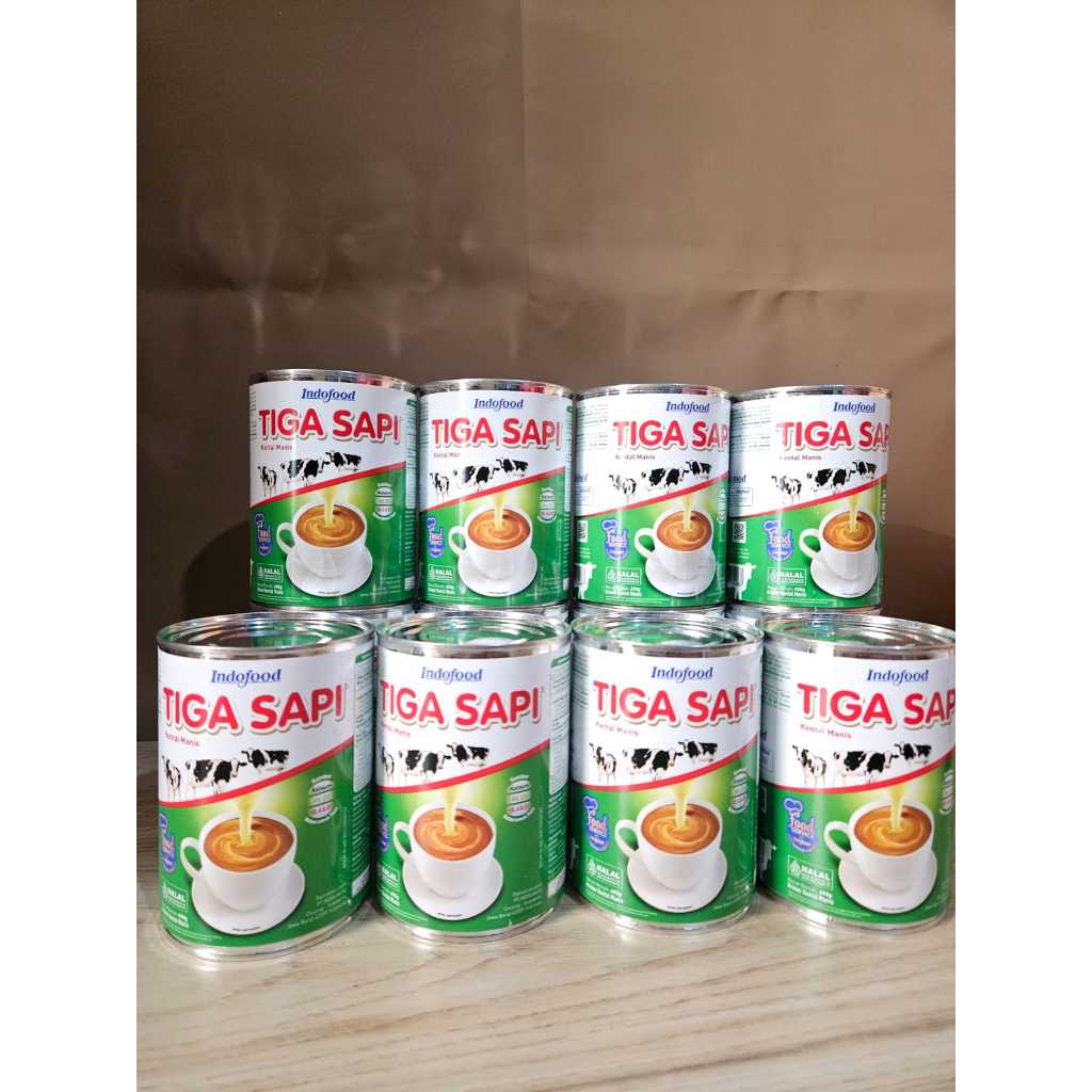 

SKM Susu Kental Manis Tiga Sapi 490gr / SKM Tiga Sapi