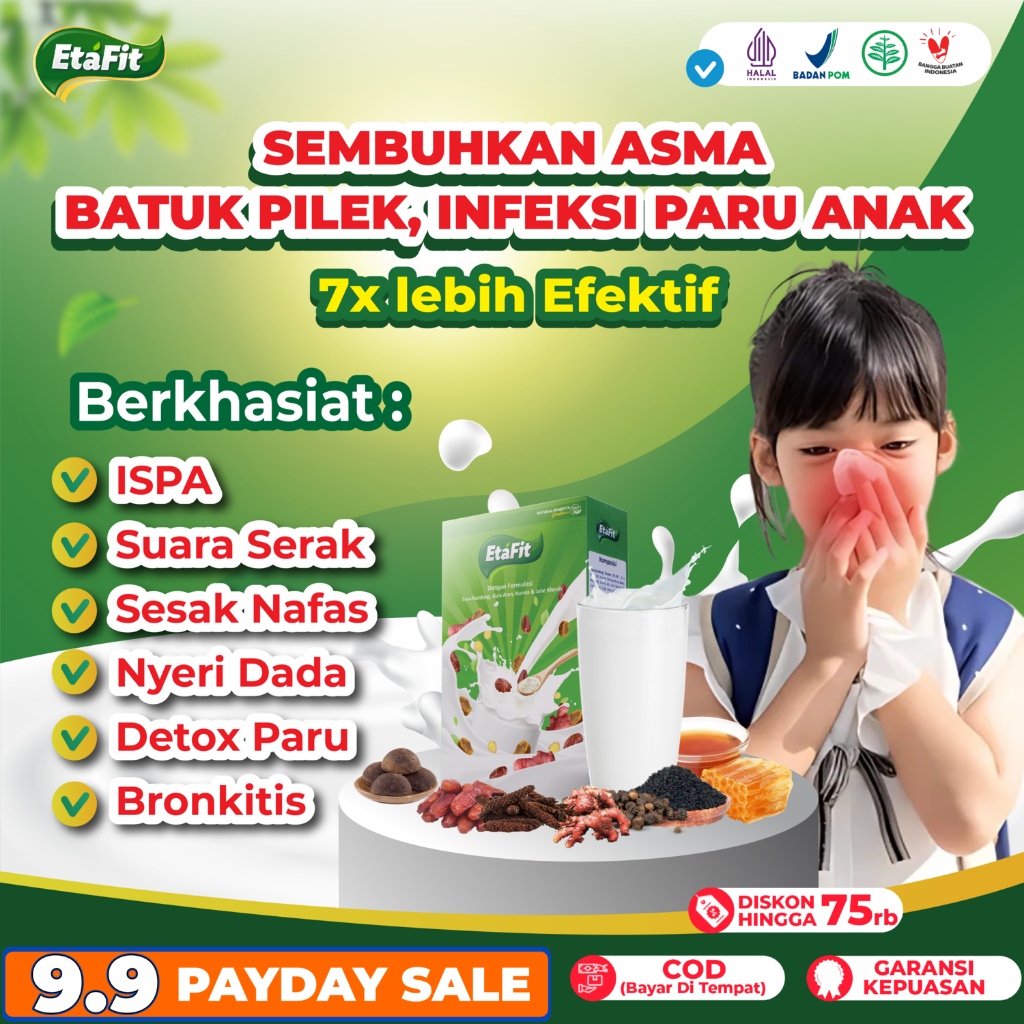 

Susu Anak Detox ASMA TBC & Paru Bronkitis - ETAFIT Susu Kambing Etawa Murni Asli 100%Original Herbal