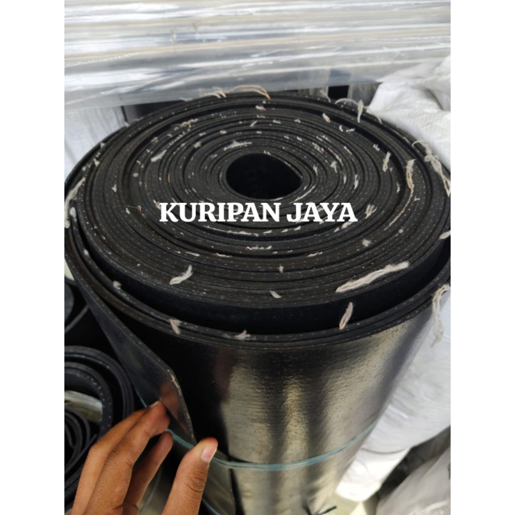 

Rubber Sheet insertion 1Play Tebal 5mm x 120cm x 100cm / Rubber Sheet Serat Benang Lembaran