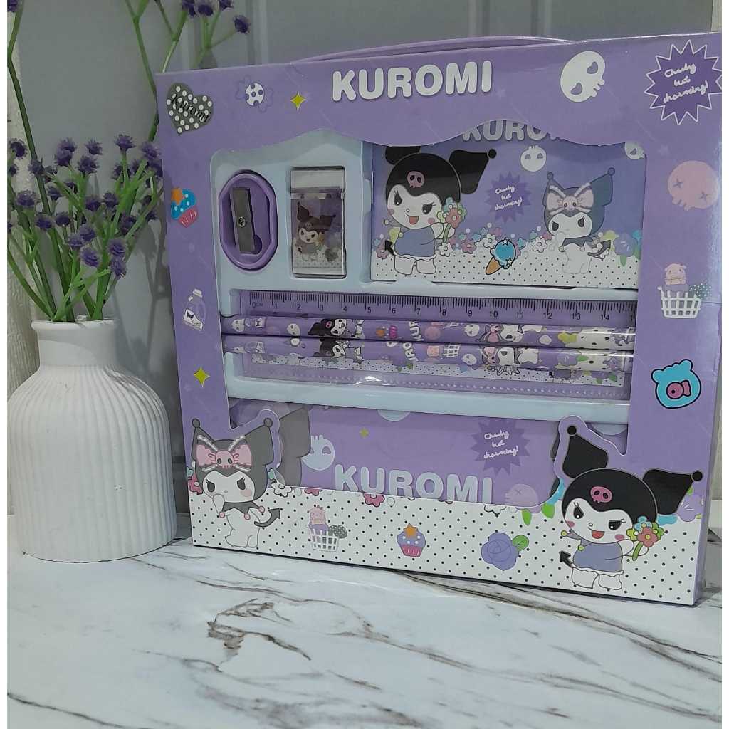 

Sanrio Alat Tulis Anak Set Study Set Karakter Kuromi Melody Cinnamoroll Lucu dan Termurah dengan Desain Imut