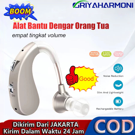 【COD】Alat Bantu Dengar Charger Alat Pendengaran Telinga Alat Bantu Dengar Original