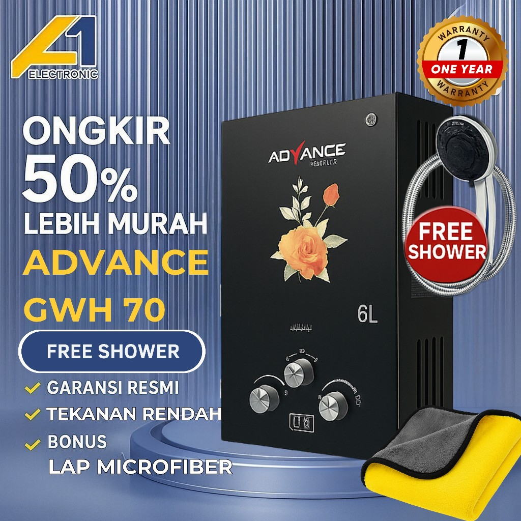 Advance GWH-70 Water Heater Gas - Pemanas Air Instan