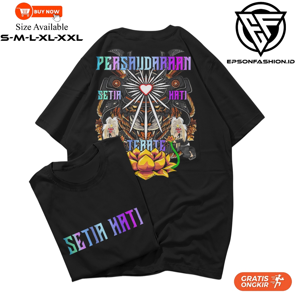 KAOS PSHT SH TERATE REFLEKTIF NYALA - Baju Perguruan Pencak Silat Setia Hati Terate 1922 Bujang Gano