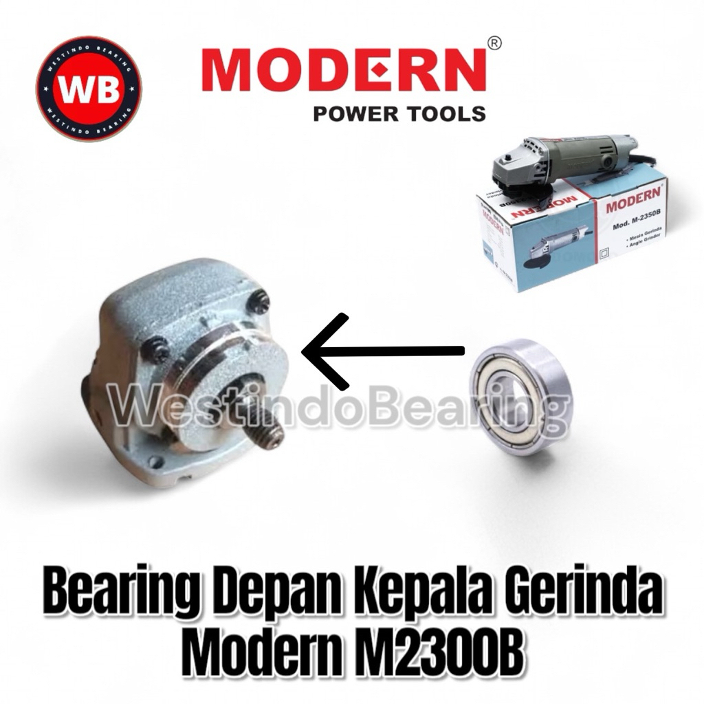 Bearing Depan Kepala Gerinda Modern M2300B Laher Laker Lahar Spindle Kepala Mesin Gerinda