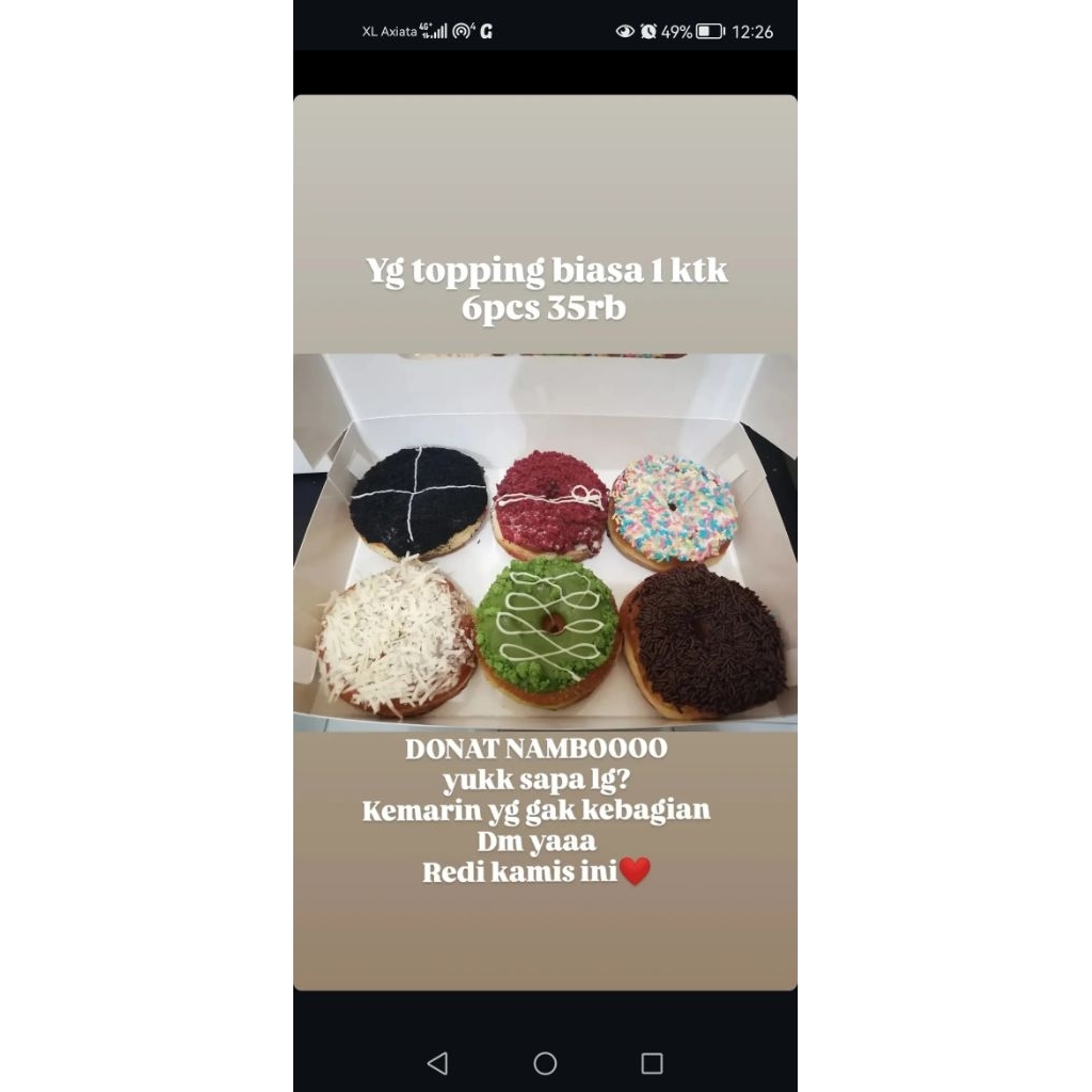 

DONAT LABU TOPPING STANDART