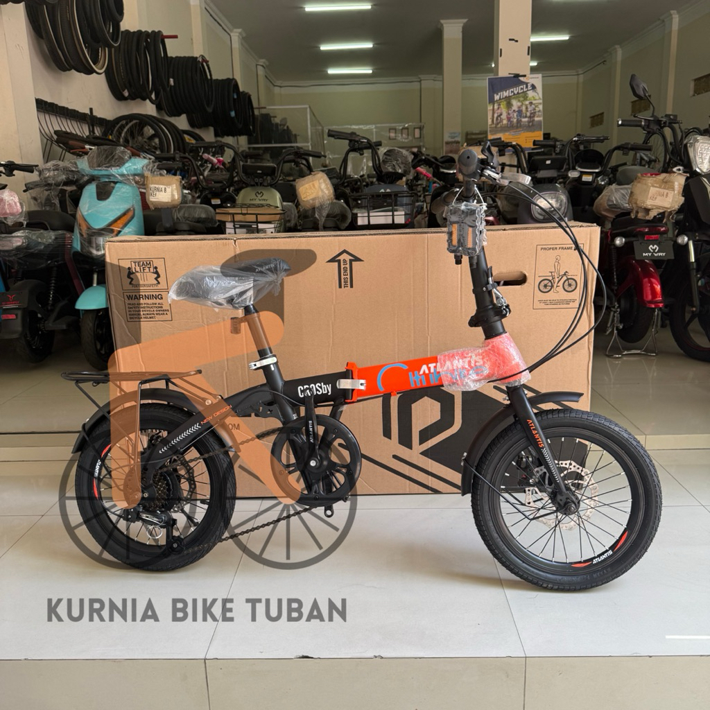 Sepeda Lipat 16 ATLANTIS CROSBY No New Phoenix Murah Folding Bike