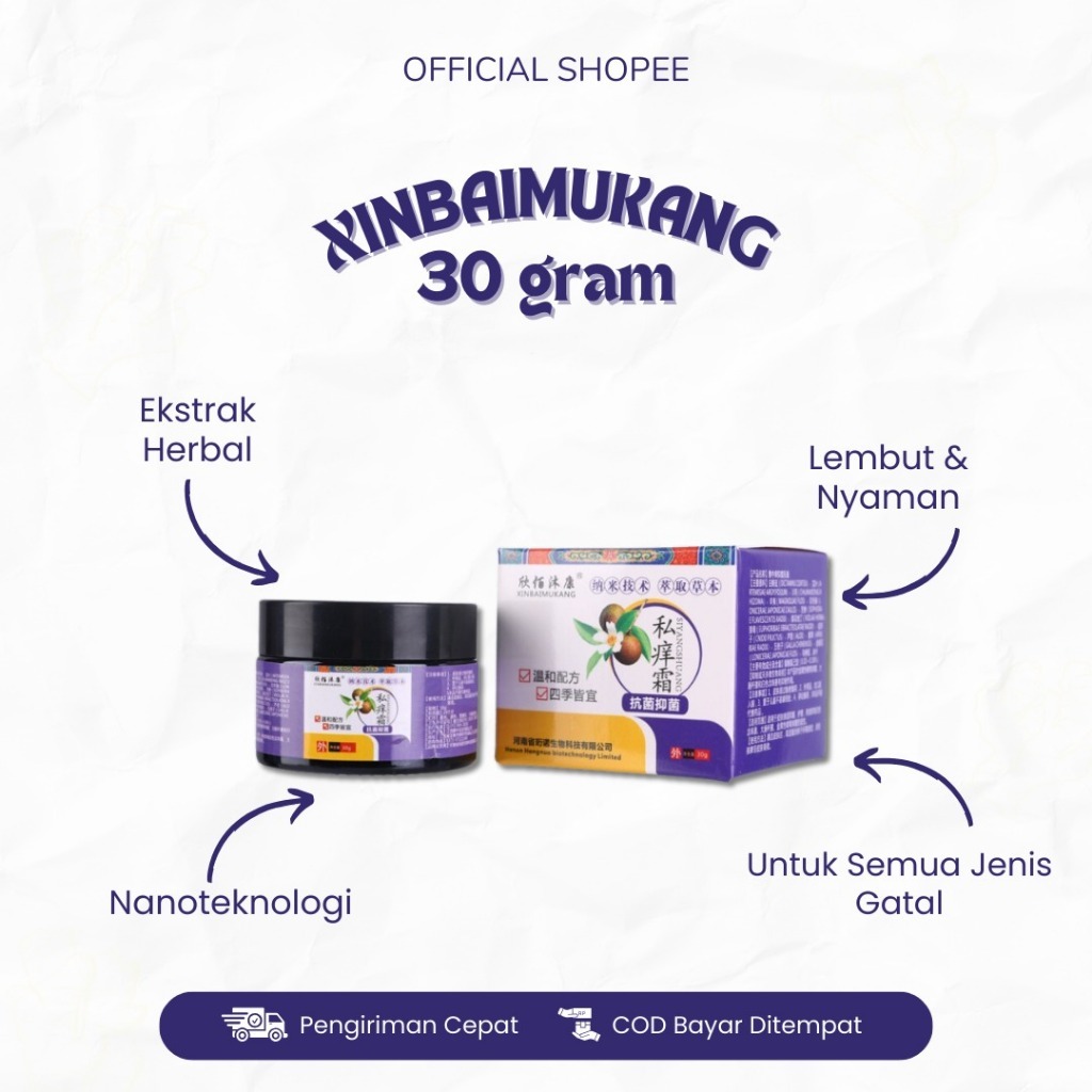 Xinbaimukang Salep Gatal Paling Ampuh Anti Jamur Salep Gatal Selangkangan Salep Gatal Miss V