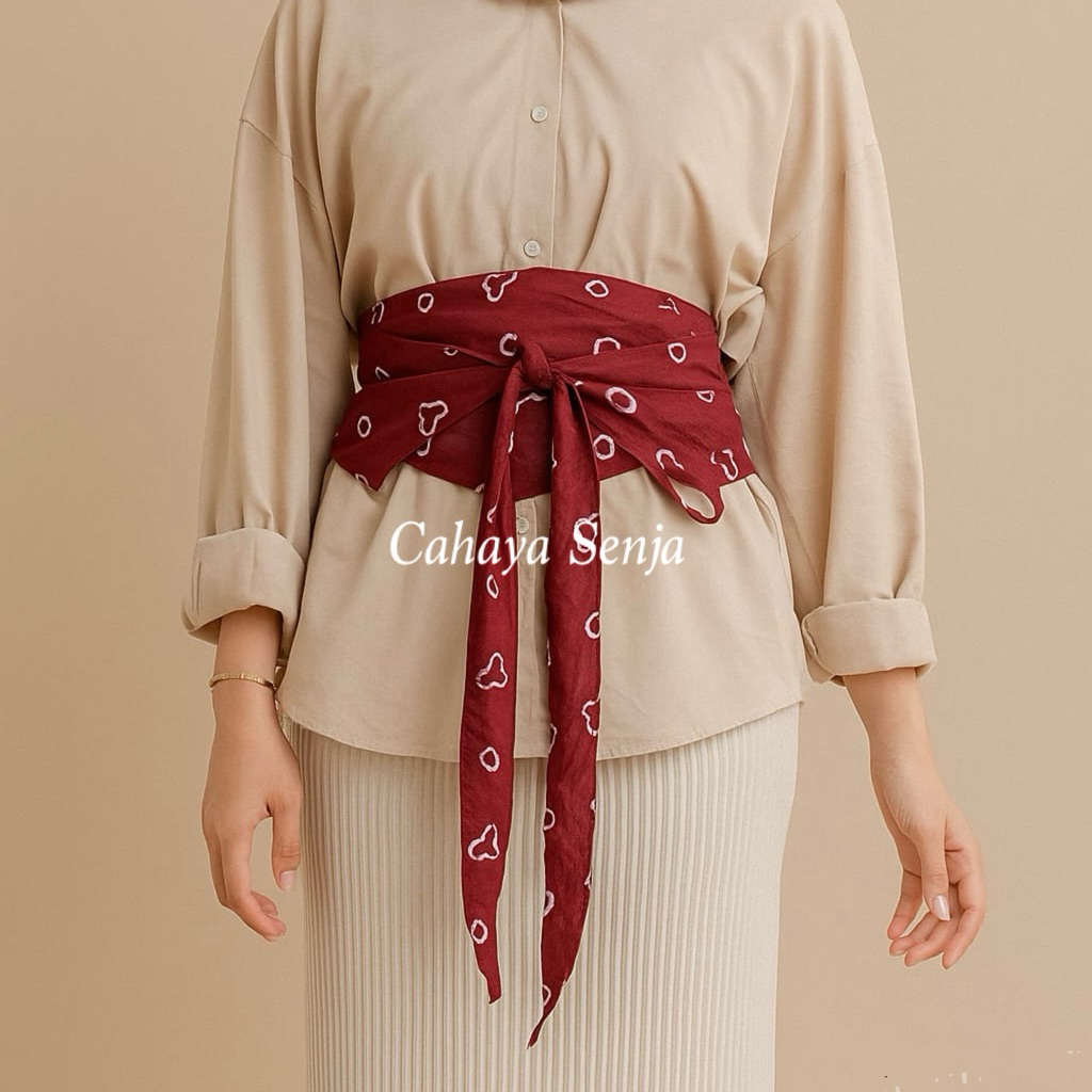 OBI BELT Jumputan | OBI BELT Batik | Ikat Pinggang Wanita