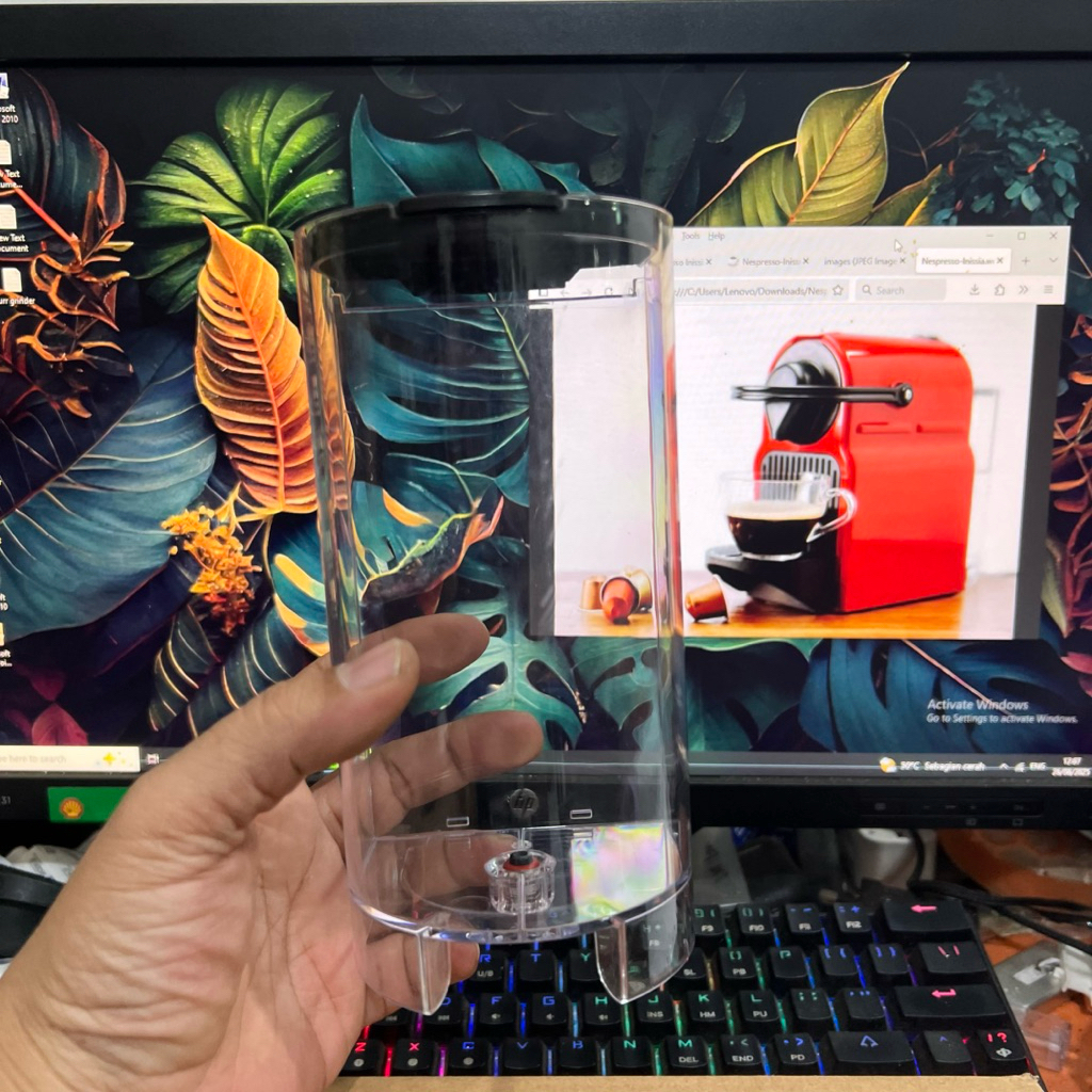 nespresso inissia water tank preowned