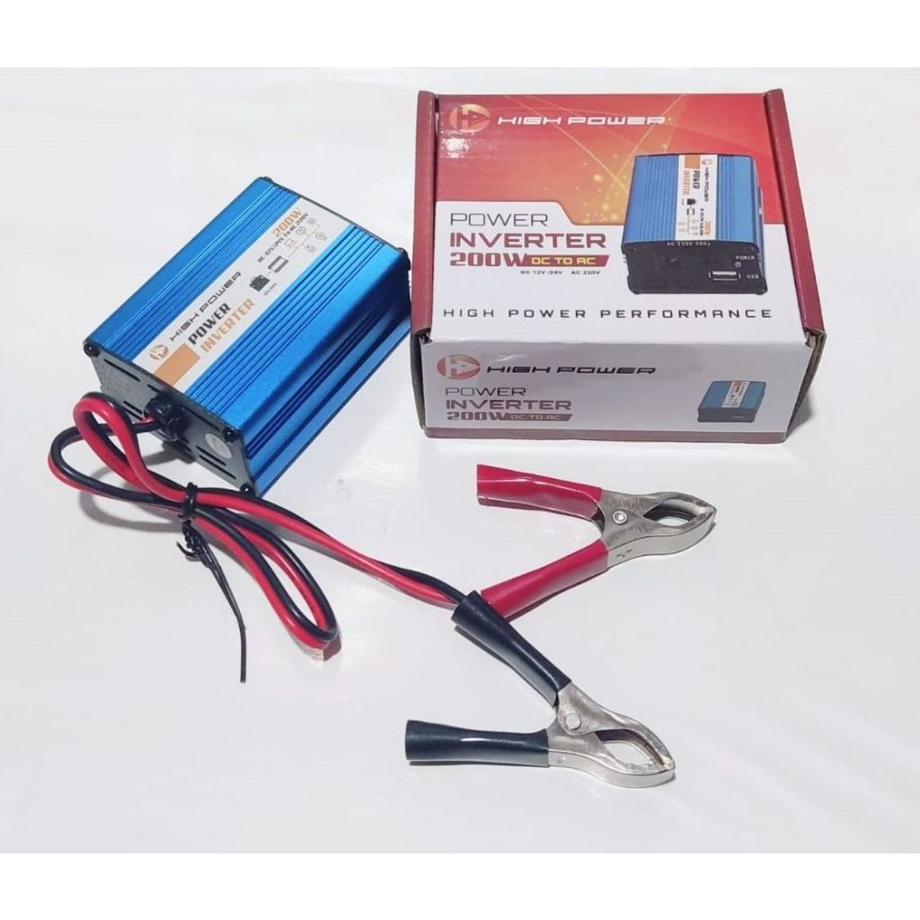 High Power Inverter 200W DC AC  Power Inverter High Performance 200W DC 12V/24V