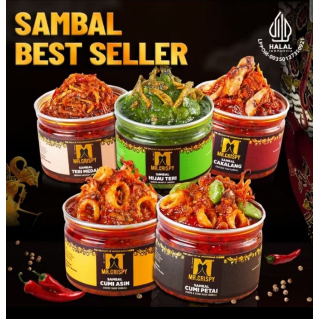 

Paket Sambal 2 Pcs Mr.Crispy/Bebas Pilih(A)