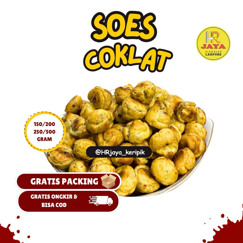 

PROMO Cemilan kue SOES COKLAT manis enak & gurih