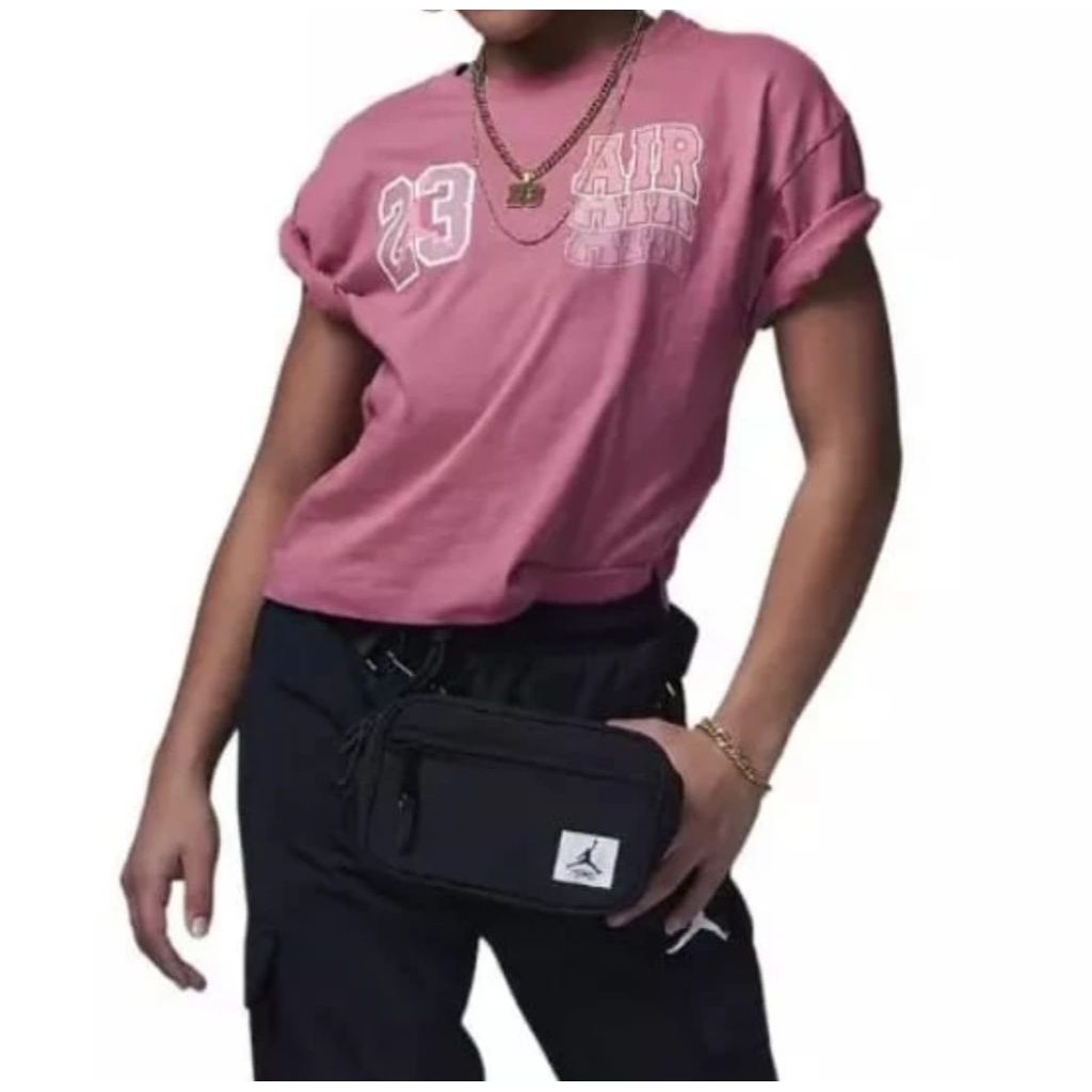 Kaos Anak Perempuan Jordan Kids 23 Air Wave SS Box Tee. Pink. Original