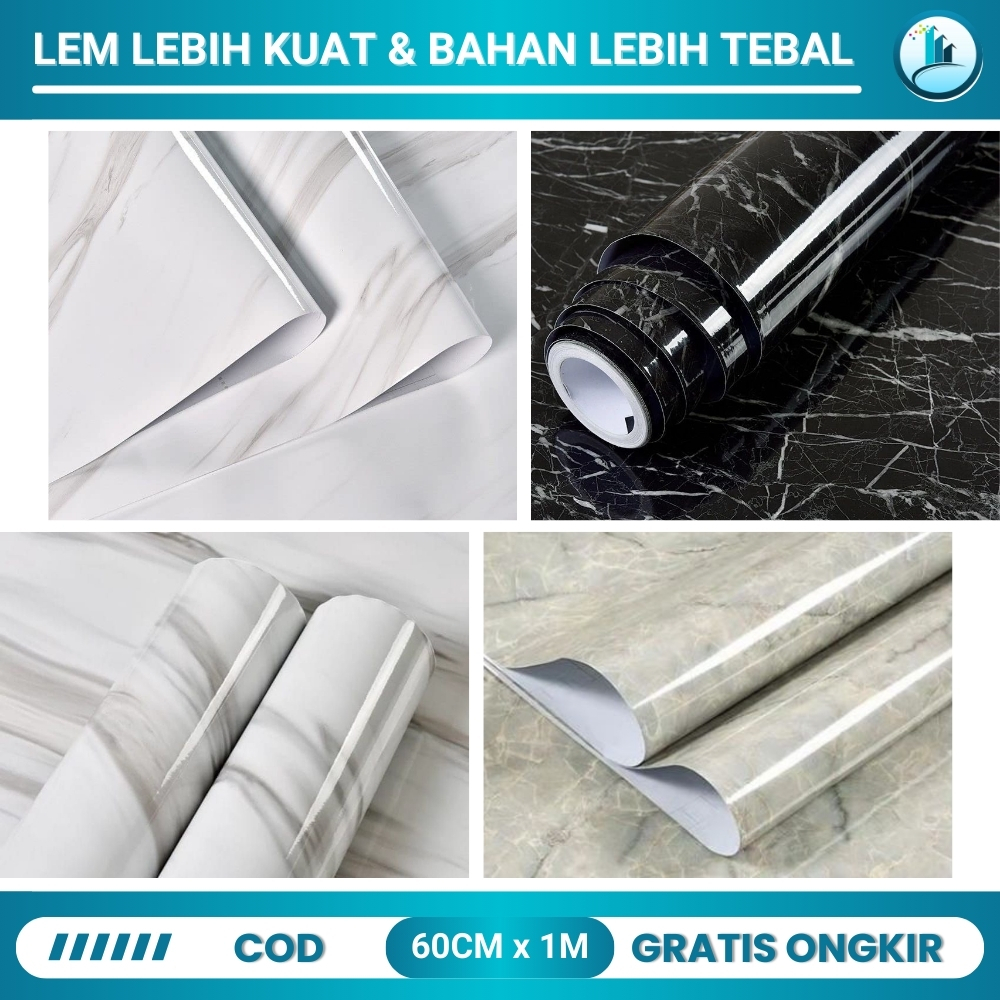 Wallpaper Sticker Glossy Motif Marmer Stiker Marble Welpaper Marmer Walpaper Setiker Marmer Glossy