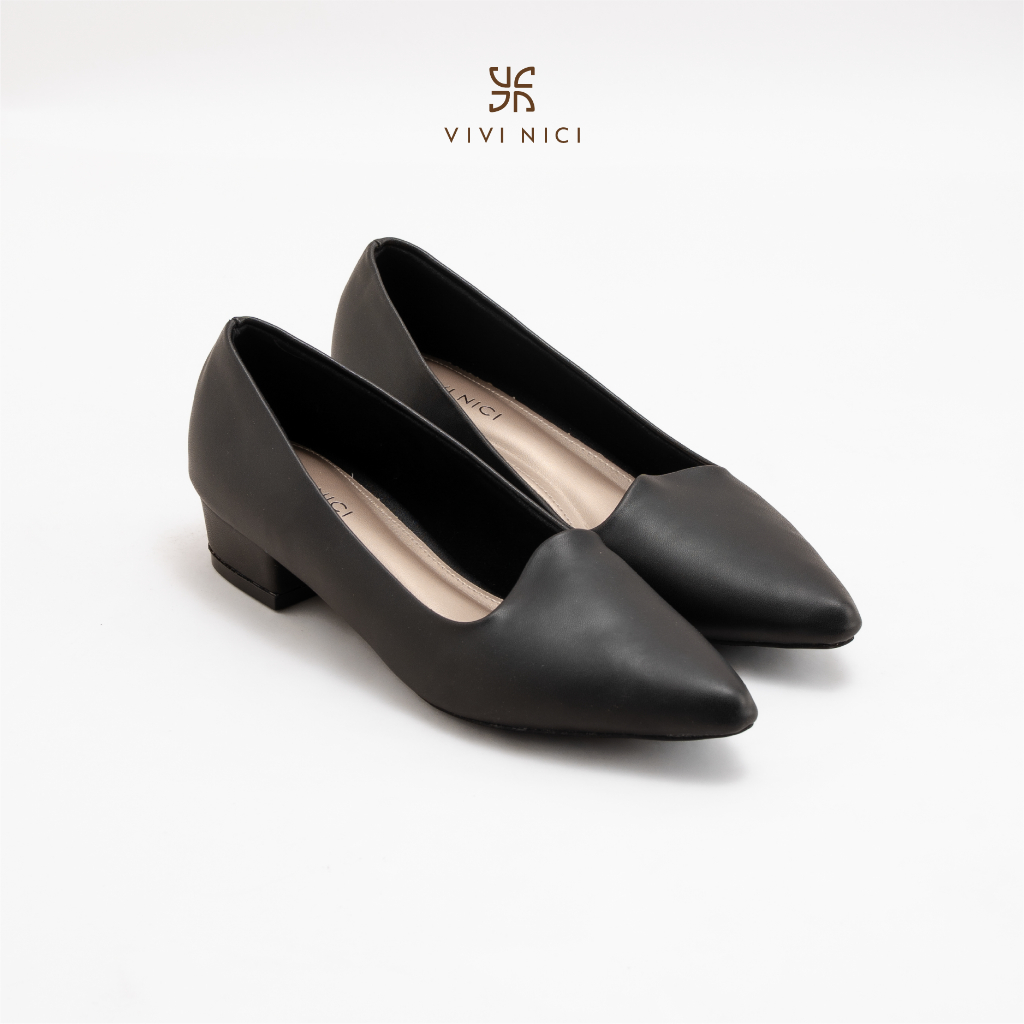 VIVI NICI - Danielle Sepatu Kerja Wanita Pantofel Hak 3 Cm
